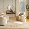 image:imageNourison Home Harbor Ivory Blue 710 x 10 Area Rug  Easy Clean Non Shedding Bed Room Living Room Dining Room Kitchen 8 x 10Mocha