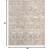 image:imageNourison Home Heirloom Blend Ivory Multicolor 8 x 10 Area Rug  Easy Clean Non Shedding Bed Room Living Room Dining Room Kitchen 8 x 10Grey
