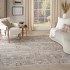 image:imageNourison Home Heirloom Blend Ivory Multicolor 8 x 10 Area Rug  Easy Clean Non Shedding Bed Room Living Room Dining Room Kitchen 8 x 10Grey