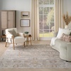 image:imageNourison Home Heirloom Blend Ivory Multicolor 8 x 10 Area Rug  Easy Clean Non Shedding Bed Room Living Room Dining Room Kitchen 8 x 10Grey
