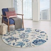 image:imageNourison Home Home Tranquil TRA02 6 x 9 TurquoiseIvoryLight Blue