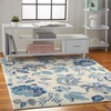 image:imageNourison Home Home Tranquil TRA02 6 x 9 TurquoiseIvoryLight Blue