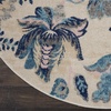 image:imageNourison Home Home Tranquil TRA02 6 x 9 TurquoiseIvoryLight Blue