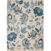 image:imageNourison Home Home Tranquil TRA02 6 x 9 TurquoiseIvoryLight Blue