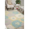 image:imageNourison Home Home amp Garden Green 79 x 1010 Area Rug  Easy Clean Non Shedding Bed Room Living Room Dining Room Kitchen 8 x 11Green
