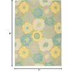 image:imageNourison Home Home amp Garden Green 79 x 1010 Area Rug  Easy Clean Non Shedding Bed Room Living Room Dining Room Kitchen 8 x 11Green