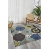 image:imageNourison Home Home amp Garden Green 79 x 1010 Area Rug  Easy Clean Non Shedding Bed Room Living Room Dining Room Kitchen 8 x 11Light Blue