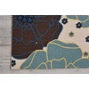 image:imageNourison Home Home amp Garden Green 79 x 1010 Area Rug  Easy Clean Non Shedding Bed Room Living Room Dining Room Kitchen 8 x 11Light Blue