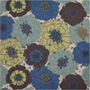 image:imageNourison Home Home amp Garden Green 79 x 1010 Area Rug  Easy Clean Non Shedding Bed Room Living Room Dining Room Kitchen 8 x 11Light Blue
