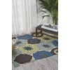 image:imageNourison Home Home amp Garden Green 79 x 1010 Area Rug  Easy Clean Non Shedding Bed Room Living Room Dining Room Kitchen 8 x 11Light Blue
