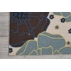 image:imageNourison Home Home amp Garden Green 79 x 1010 Area Rug  Easy Clean Non Shedding Bed Room Living Room Dining Room Kitchen 8 x 11Light Blue