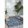 image:imageNourison Home Home amp Garden IndoorOutdoor Multicolor 44 x 63 Area rug Easy cleaning Non Shedding Bed Room Living Room Dining Room Kitchen 4x6Blue