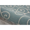 image:imageNourison Home Home amp Garden IndoorOutdoor Orange 10 x 13 Area Rug Easy Cleaning Non Shedding Bed Room Living Room Dining Room Kitchen 10x13Light Blue
