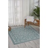 image:imageNourison Home Home amp Garden IndoorOutdoor Orange 10 x 13 Area Rug Easy Cleaning Non Shedding Bed Room Living Room Dining Room Kitchen 10x13Light Blue