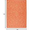 image:imageNourison Home Home amp Garden IndoorOutdoor Orange 10 x 13 Area Rug Easy Cleaning Non Shedding Bed Room Living Room Dining Room Kitchen 10x13Orange