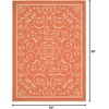 image:imageNourison Home Home amp Garden IndoorOutdoor Orange 10 x 13 Area Rug Easy Cleaning Non Shedding Bed Room Living Room Dining Room Kitchen 10x13Orange