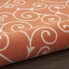 image:imageNourison Home Home amp Garden IndoorOutdoor Orange 10 x 13 Area Rug Easy Cleaning Non Shedding Bed Room Living Room Dining Room Kitchen 10x13Orange