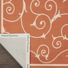 image:imageNourison Home Home amp Garden IndoorOutdoor Orange 10 x 13 Area Rug Easy Cleaning Non Shedding Bed Room Living Room Dining Room Kitchen 10x13Orange