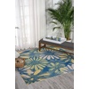 image:imageNourison Home Home amp Garden Ivory 53 x 75 Area Rug  Easy Clean Non Shedding Bed Room Living Room Dining Room Kitchen 5 x 8Blue