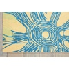 image:imageNourison Home Home amp Garden Ivory 53 x 75 Area Rug  Easy Clean Non Shedding Bed Room Living Room Dining Room Kitchen 5 x 8Blue