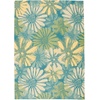 image:imageNourison Home Home amp Garden Ivory 53 x 75 Area Rug  Easy Clean Non Shedding Bed Room Living Room Dining Room Kitchen 5 x 8Blue