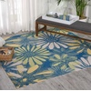 image:imageNourison Home Home amp Garden Ivory 53 x 75 Area Rug  Easy Clean Non Shedding Bed Room Living Room Dining Room Kitchen 5 x 8Blue