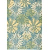 image:imageNourison Home Home amp Garden Ivory 53 x 75 Area Rug  Easy Clean Non Shedding Bed Room Living Room Dining Room Kitchen 5 x 8Blue