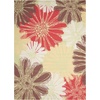 image:imageNourison Home Home amp Garden Ivory 53 x 75 Area Rug  Easy Clean Non Shedding Bed Room Living Room Dining Room Kitchen 5 x 8Green