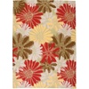 image:imageNourison Home Home amp Garden Ivory 53 x 75 Area Rug  Easy Clean Non Shedding Bed Room Living Room Dining Room Kitchen 5 x 8Green