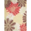 image:imageNourison Home Home amp Garden Ivory 53 x 75 Area Rug  Easy Clean Non Shedding Bed Room Living Room Dining Room Kitchen 5 x 8Green