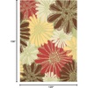 image:imageNourison Home Home amp Garden Ivory 53 x 75 Area Rug  Easy Clean Non Shedding Bed Room Living Room Dining Room Kitchen 5 x 8Green