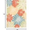 image:imageNourison Home Home amp Garden Ivory 53 x 75 Area Rug  Easy Clean Non Shedding Bed Room Living Room Dining Room Kitchen 5 x 8Ivory