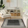 image:imageNourison Home Horizon IndoorOutdoor Black 3 x 5 Area Rug  Easy Clean Non Shedding Bed Room Living Room Dining Room Kitchen 3 x 5Black