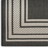 image:imageNourison Home Horizon IndoorOutdoor Black 3 x 5 Area Rug  Easy Clean Non Shedding Bed Room Living Room Dining Room Kitchen 3 x 5Black