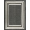 image:imageNourison Home Horizon IndoorOutdoor Black 3 x 5 Area Rug  Easy Clean Non Shedding Bed Room Living Room Dining Room Kitchen 3 x 5Black