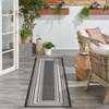 image:imageNourison Home Horizon IndoorOutdoor Black 3 x 5 Area Rug  Easy Clean Non Shedding Bed Room Living Room Dining Room Kitchen 3 x 5Black
