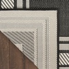 image:imageNourison Home Horizon IndoorOutdoor Black 3 x 5 Area Rug  Easy Clean Non Shedding Bed Room Living Room Dining Room Kitchen 3 x 5Black