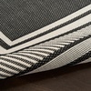 image:imageNourison Home Horizon IndoorOutdoor Black 3 x 5 Area Rug  Easy Clean Non Shedding Bed Room Living Room Dining Room Kitchen 3 x 5Black