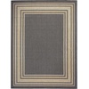 image:imageNourison Home Horizon IndoorOutdoor Black 3 x 5 Area Rug  Easy Clean Non Shedding Bed Room Living Room Dining Room Kitchen 3 x 5Charcoal