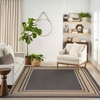 image:imageNourison Home Horizon IndoorOutdoor Black 3 x 5 Area Rug  Easy Clean Non Shedding Bed Room Living Room Dining Room Kitchen 3 x 5Charcoal