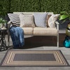 image:imageNourison Home Horizon IndoorOutdoor Black 3 x 5 Area Rug  Easy Clean Non Shedding Bed Room Living Room Dining Room Kitchen 3 x 5Charcoal