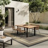 image:imageNourison Home Horizon IndoorOutdoor Black 3 x 5 Area Rug  Easy Clean Non Shedding Bed Room Living Room Dining Room Kitchen 3 x 5Charcoal