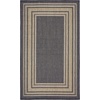 image:imageNourison Home Horizon IndoorOutdoor Black 3 x 5 Area Rug  Easy Clean Non Shedding Bed Room Living Room Dining Room Kitchen 3 x 5Charcoal