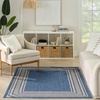 image:imageNourison Home Horizon IndoorOutdoor Black 3 x 5 Area Rug  Easy Clean Non Shedding Bed Room Living Room Dining Room Kitchen 3 x 5Denim