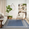 image:imageNourison Home Horizon IndoorOutdoor Black 3 x 5 Area Rug  Easy Clean Non Shedding Bed Room Living Room Dining Room Kitchen 3 x 5Denim