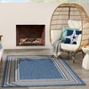 image:imageNourison Home Horizon IndoorOutdoor Black 3 x 5 Area Rug  Easy Clean Non Shedding Bed Room Living Room Dining Room Kitchen 3 x 5Denim