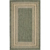 image:imageNourison Home Horizon IndoorOutdoor Black 3 x 5 Area Rug  Easy Clean Non Shedding Bed Room Living Room Dining Room Kitchen 3 x 5Green