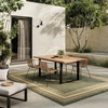image:imageNourison Home Horizon IndoorOutdoor Black 3 x 5 Area Rug  Easy Clean Non Shedding Bed Room Living Room Dining Room Kitchen 3 x 5Green