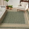image:imageNourison Home Horizon IndoorOutdoor Black 3 x 5 Area Rug  Easy Clean Non Shedding Bed Room Living Room Dining Room Kitchen 3 x 5Green