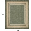 image:imageNourison Home Horizon IndoorOutdoor Black 3 x 5 Area Rug  Easy Clean Non Shedding Bed Room Living Room Dining Room Kitchen 3 x 5Green